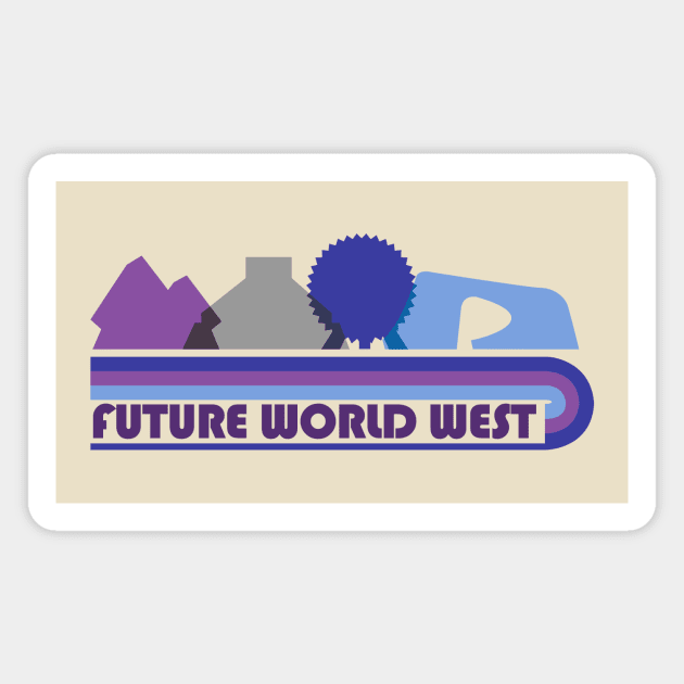 Future World West Magnet by Lunamis